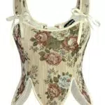 SCARLET DARKNESS Mittelalter Korsage für Damen im Cottagecore-Stil