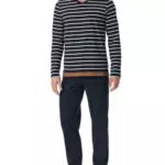 Schiesser Herren Schlafanzug Lang - Casual Nachtwäsche Pyjamaset Modell 181928