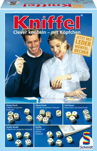 Schmidt Spiele Kniffel mit Würfelbecher - Familienspiel für alle Generationen