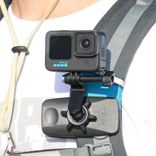 SEASKY Vlog Rucksack Halterung für GoPro Hero 12/11/10/9 und DJI Action
