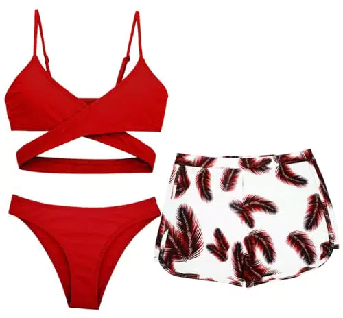 SEAUR Mädchen Bikini Tankini Set – Schnell trocknend für Strand und Surfen