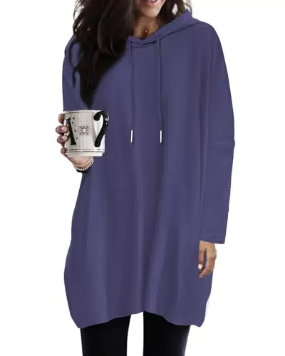SENBATU Oversize Pullover Damen mit Kapuze und Taschen – Lässiges Sweatshirt