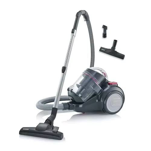 SEVERIN Beutelloser Zyklon-Staubsauger CY 7089 mit 800 Watt und 9 m Aktionsradius