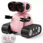 SGILE Emotional Roboter Spielzeug für Kinder – Programmierbarer RC Roboter mit LED Augen und Musik