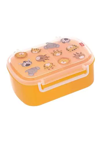 Sigikid Dino Lunchbox mit Einsatz und Bügelverschluss - BPA-frei & sicher