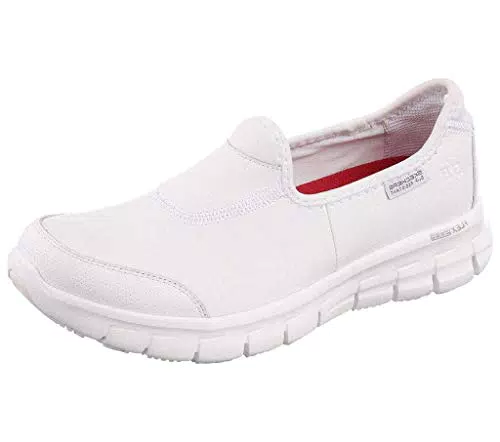Skechers Damen Sure Track Sicherheitsschuhe, Black Leather