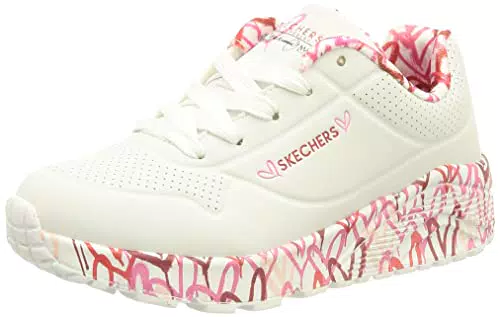 Skechers Mädchen Sneaker - Weißes Synthetikmaterial