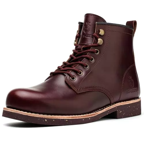 SL-Saint Herrenstiefel aus Leder mit weicher Zehe und wasserdichtem Design