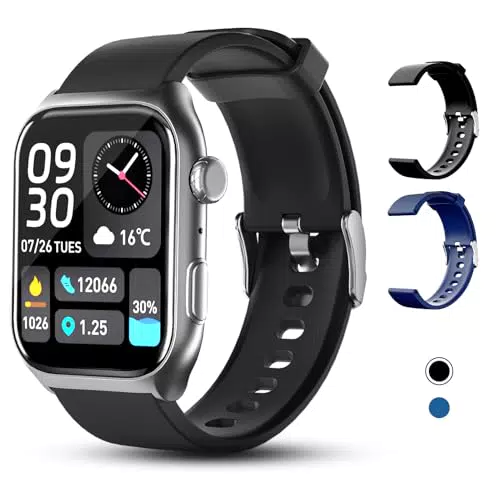 Smartwatch Herren Damen 2.0 mit HD Display, Fitness Tracker, Bluetooth, IP67, Herzfrequenz