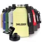 SMILODOX Edelstahl Trinkflasche - BPA-freie Sportflasche für Fitness und Outdoor