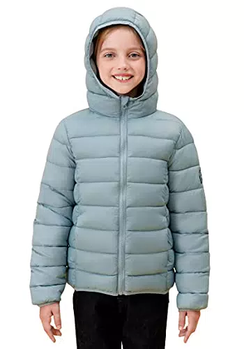 SOLOCOTE Jungen Wintermantel - Leichtgewichtige, wasserabweisende Daunenjacke