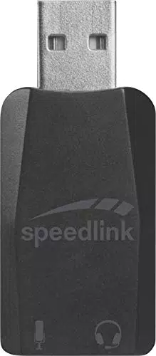 Speedlink VIGO USB Soundkarte mit Mikrofon- und Kopfhörereingang