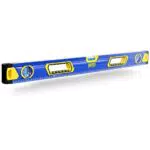 S&R Aluminium Wasserwaage 80 cm - Magnetisch mit 3 Libellen, präzise 0,5 mm/m