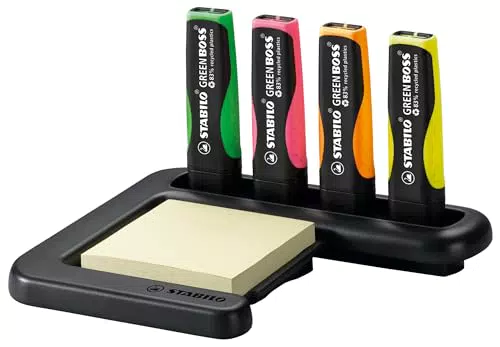 STABILO Umweltfreundlicher Textmarker GREEN BOSS Tischset