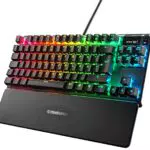 SteelSeries Apex 7 TKL - Mechanische Gaming-Tastatur mit OLED Smart Display
