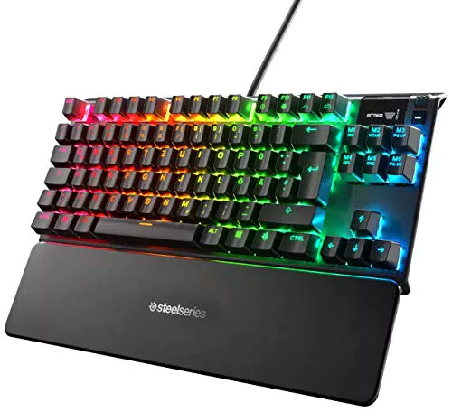 SteelSeries Apex 7 TKL - Mechanische Gaming-Tastatur mit OLED Smart Display