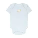 Steiff Unisex Baby Body mit amerikanischem Kragen, Kurzarm Unterwäsche