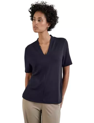 STREET ONE Damen T-Shirt mit V-Ausschnitt, Modell A322106