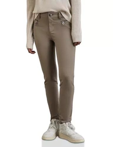 Street One Hose mit Reißverschluss-Details für einen modernen Look