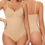 SURE YOU LIKE Shapewear Damen Bodysuit Figurformend Bauchweg Body Shaper