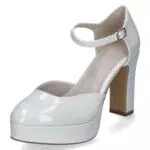Tamaris Damen Pumps Riemen Vegan Blockabsatz