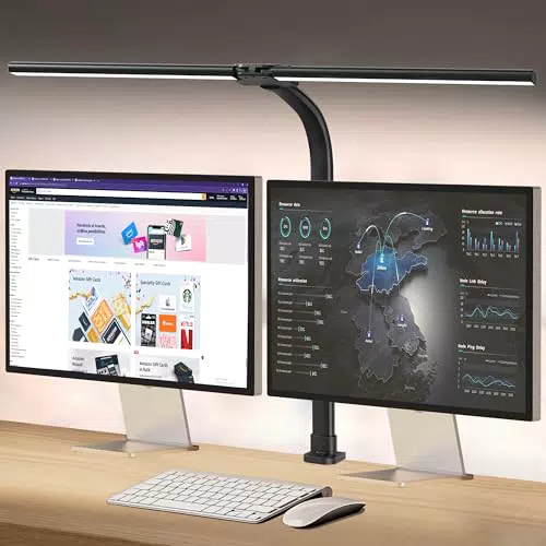 Tantu LED Dimmbar Schreibtischlampe 24W mit verstellbarem Schwanenhals