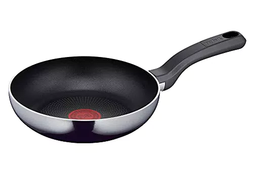 Tefal Bratpfanne mit Titanium Antihaftbeschichtung und Thermo-Signal - Schwarz