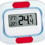 TFA Dostmann Digitales Kühl-Gefrierschrank-Thermometer 30.1042 mit Höchst- und Tiefstwertanzeige