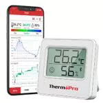 ThermoPro TP357 Bluetooth Hygrometer – Digitales Raumthermometer mit App