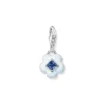 THOMAS SABO Charm-Anhänger Blume aus 925er Sterlingsilber, Modell 1916-496-1