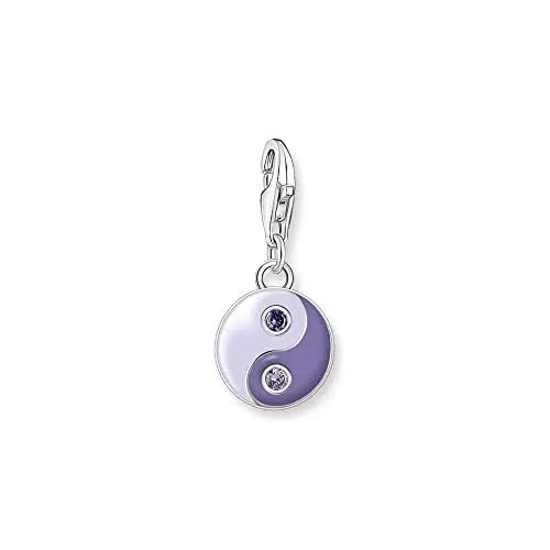 THOMAS SABO Charm-Anhänger Yin & Yang aus 925er Sterlingsilber, Modell 1918-041-13