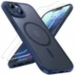 TOCOL 3 in 1 Hülle für iPhone 13 mit MagSafe, Kameraschutz und stoßfest