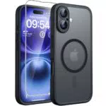 TOCOL 3 in 1 Hülle für iPhone 16 mit MagSafe und vollständigem Kameraschutz