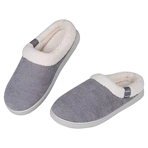 Tofern Plüsch Hausschuhe für Damen und Herren – Thermo Winter Slippers
