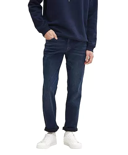 TOM TAILOR Herren Josh Regular Slim Jeans 1035878, 10119 - Used Mid Stone Blue Denim