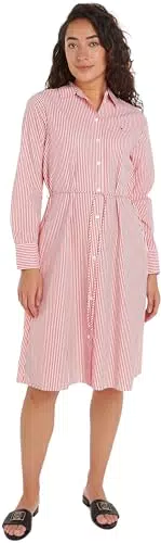 Tommy Hilfiger Damen Hemdkleid Essential Shirt Dress knielang