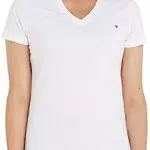 Tommy Hilfiger Heritage V-Neck Tee Kurzarm Damen Strickoberteile