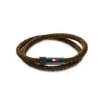 Tommy Hilfiger Jewelry Armband für Herren aus Leder Schwarz - 2790262S