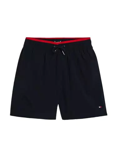 Tommy Hilfiger Badeshorts für Jungen mit Mittelzug, mittellang