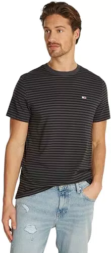 Tommy Jeans Tjm Slim Entry Stripe Tee Kurzarm T-Shirt für Herren