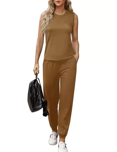 Totatuit Damen Tracksuit Rundhalsausschnitt Loungewear Jogger Outfit