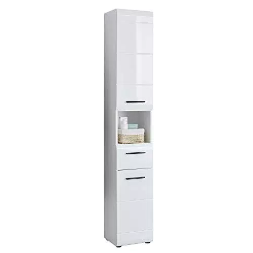 trendteam Hochschrank Badezimmer Skin - Aufbaumaß 30 x 182 x 31 cm