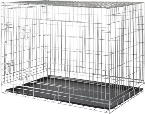 Trixie Hundebox Home - Zusammenklappbare Transportbox für Hunde mit Türen