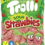 Trolli Sour Strawbies - Fruchtige Gummibärchen für süße Momente