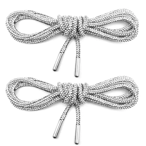 Ulawellor Strass Schnürsenkel für Turnschuhe und Bekleidungszubehör 140 cm