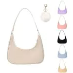 Vintage 90s Umhängetasche für Damen – Kleine Segeltuchtasche y2k Fashion