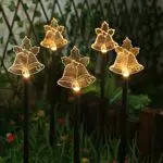 Umikk Weihnachtsbaumbeleuchtung Solar für Außen, LED mit 2 Beleuchtungsmodi