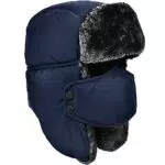 Unisex Wintermütze mit Ohrenschützern – Trappermütze aus Kunstfell für Outdoor-Aktivitäten