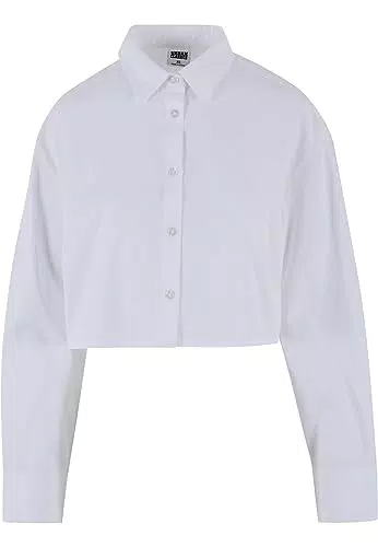 Urban Classics Damen TB6065 Cropped Oversized Bluse