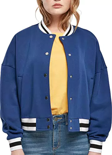 Urban Classics TB5076 Damen Oversized College Jacke Cardigan Sweater